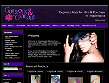 Tablet Screenshot of gorgeousandglorious.co.uk